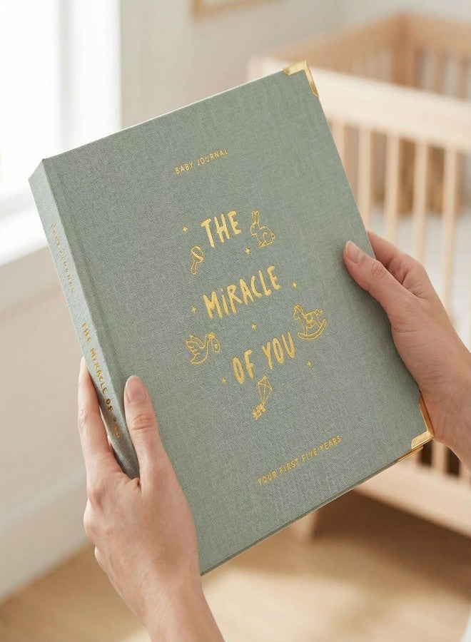 ZICOTO Keepsake Baby Memory Book for Boys and Girls – Timeless First 5 Year Baby Book – Neutral Journal Scrapbook or Photo Album - Record a Milestone for Every Event from Birth to Age 5 - Image 2